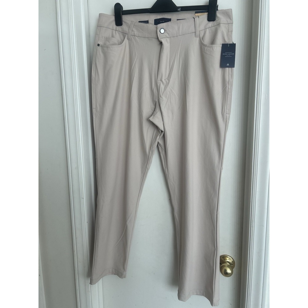 Marc Asher New York Men's Classic Fit Pants Size 36/30 NWT Color Sand